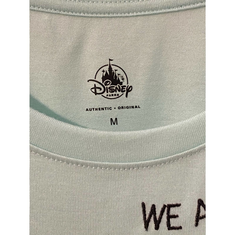 Disney Parks Mickey bar ice cream teal sequin short sleeve shirt size medium - Picture 3 of 4